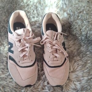 New Balance Women's Pink and Dark Gray Athletic Shoes